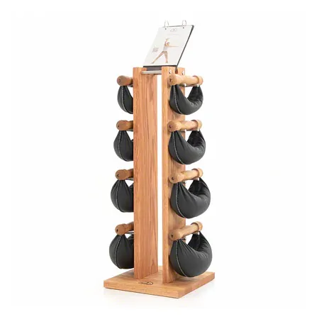 NOHrD Swing Tower incl. 8 Swing dumbbells, 40 kg, oak
