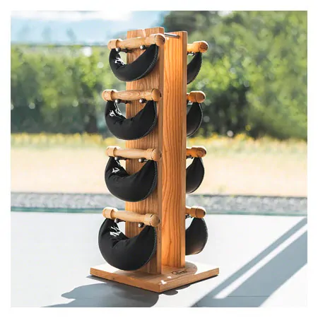 NOHrD Swing Tower incl. 8 Swing dumbbells, 40 kg, oak