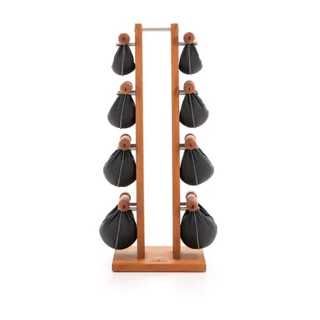 NOHrD Swing Tower incl. 8 Swing dumbbells, 40 kg, cherry