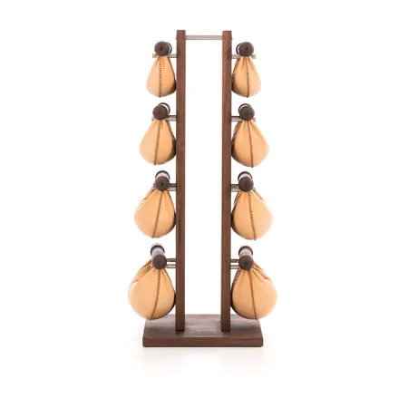 NOHrD Swing Tower incl. 8 Swing dumbbells, 40 kg, nut tree