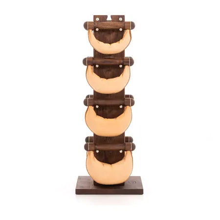 NOHrD Swing Tower incl. 8 Swing dumbbells, 40 kg, nut tree