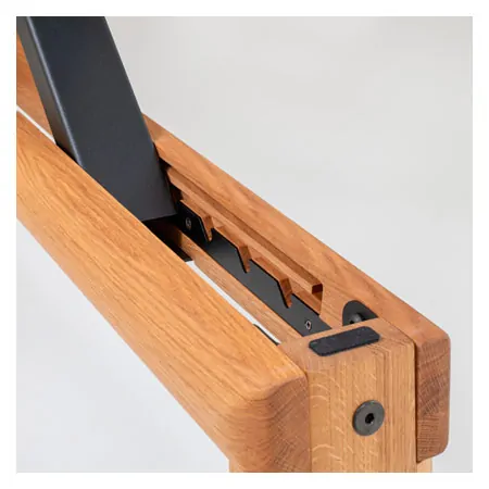 NOHrD training bench, WeightBench, oak, imitation leather