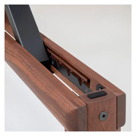NOHrD training bench, WeightBench, walnut, imitation leather