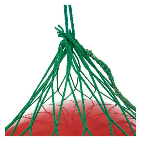 Ball net for 2 gymnastic balls, green