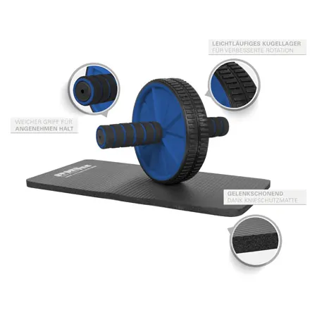 Sport-Tec Ab Wheel ab trainer incl. knee mat