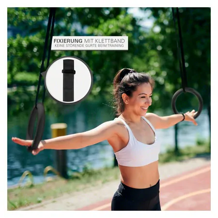 Sport-Tec outdoor gymnastic rings made of plastic incl. adjustable straps