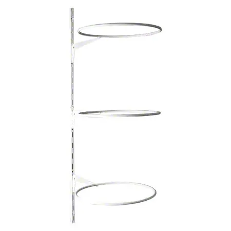 Ball holder for 3 gym balls, adjustable, white