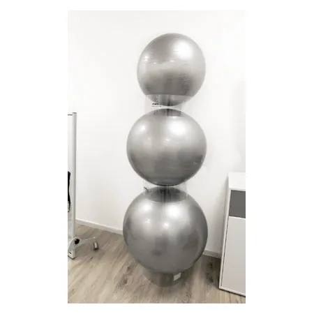Support rack for exercise balls,  40 cm, 3-piece