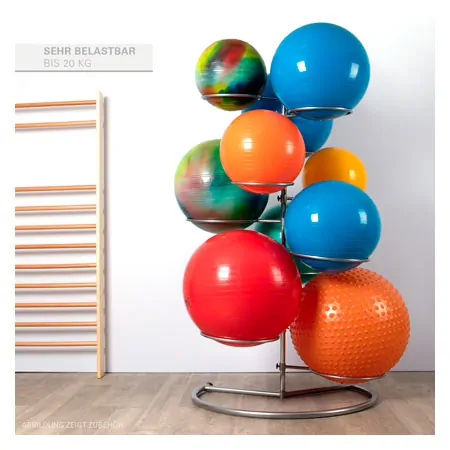 Gymnastics ball rack for 10 balls