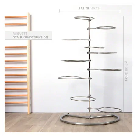 Gymnastics ball rack for 10 balls
