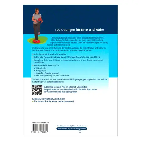 Book exercises for your knees and hip, 176 pages