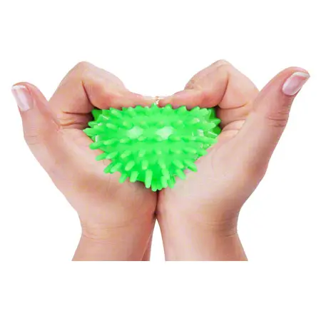 Spiky Massage Ball,  7 cm, neon-green, soft