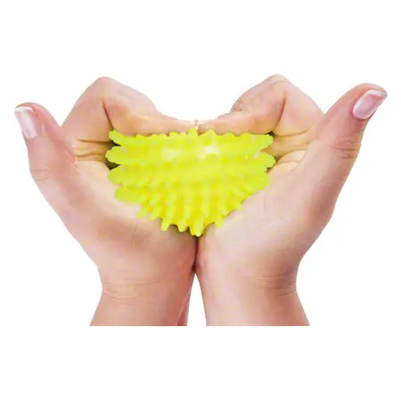 Spiky Massage Ball,  8 cm, neon-yellow, soft
