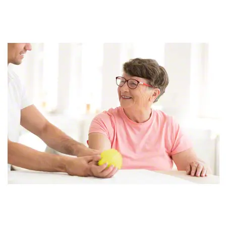 Spiky Massage Ball,  8 cm, neon-yellow, soft
