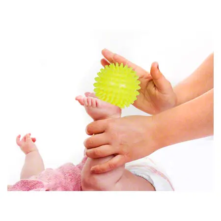 Spiky Massage Ball soft, Set of 3: 1x  8 cm,  9 cm,  10 cm