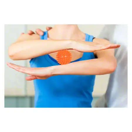 Spiky Massage Ball,  6 cm, orange, medium