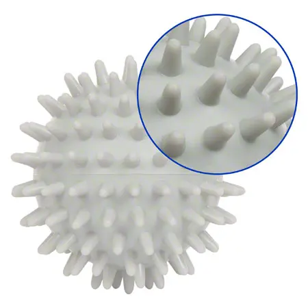Spiky Massage Ball,  7 cm, pale gray , hard