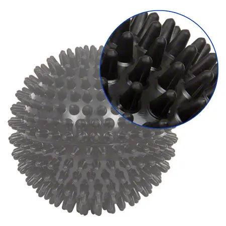 Spiky Massage Ball,  10 cm, black, hard