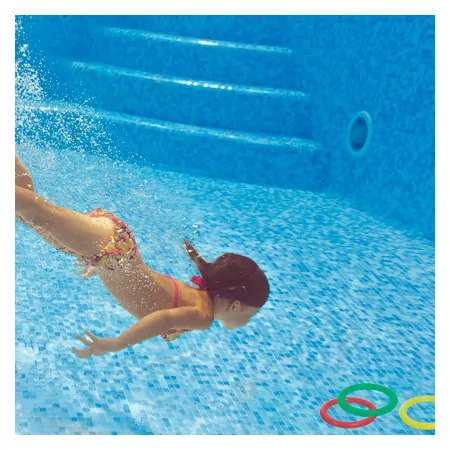 PVC diving ring,  17 cm, 4-pieces
