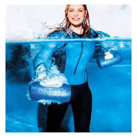 BECO AquaDumbbell BEbell M, light, blue, pair