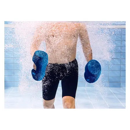BECO AquaDumbbell BEbell M, light, blue, pair