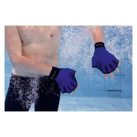 BECO neoprene gloves with finger hole, size M, one pair, red