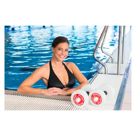 Thera-Band water dumbbells lightweight, red,  15 cm, pair