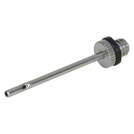 Ball pump chrome,  28 mm x 38 cm incl. 10 needle valves