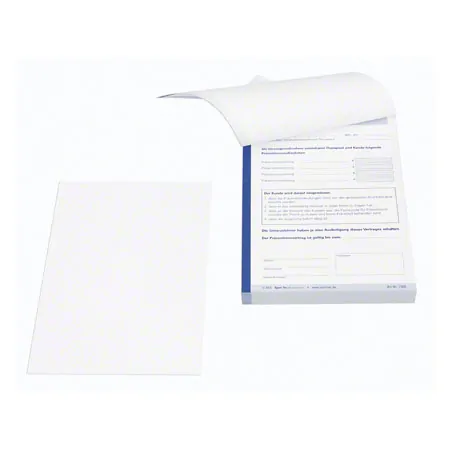 Copy of prevention contract, 1 block of 100 sets (200 sheets), DIN A5