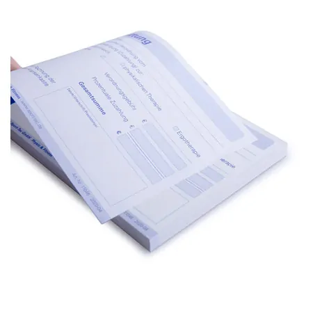 Copy of receipt book, 5 blocks of 50 sentences, DIN A6 landscape