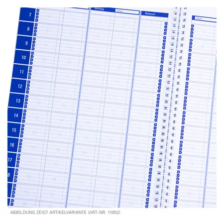 Personal organiser, 2 columns, 20-min interval, Monday - Saturday, 30x30 cm
