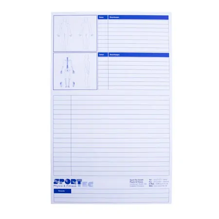Patients flashcards, 100 pieces, folded on A5 landscape