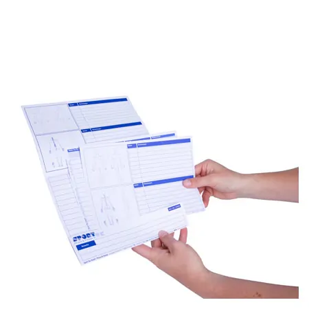 Patients flashcards, 100 pieces, folded on A5 landscape