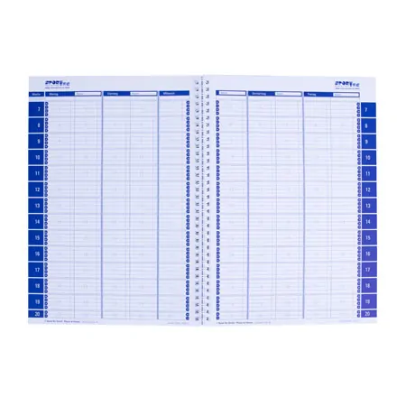 Personal organiser, 2 columns, 15-min interval, Monday - Friday, A4