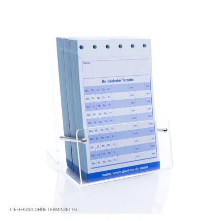 Dispenser acrylic glass for appointment cards