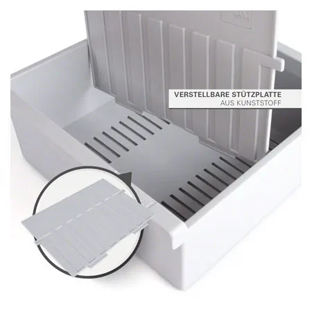 Card index set, 202-pcs., made of plastic max. 800 cards (A5) incl. 200 flashcards & register,