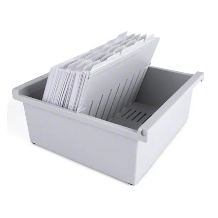 Card index set, 202-pcs., made of plastic max. 800 cards (A5) incl. 200 flashcards & register,