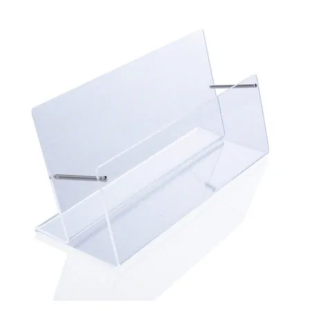 Voucher stand made of acrylic glass