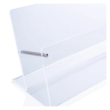 Voucher stand made of acrylic glass