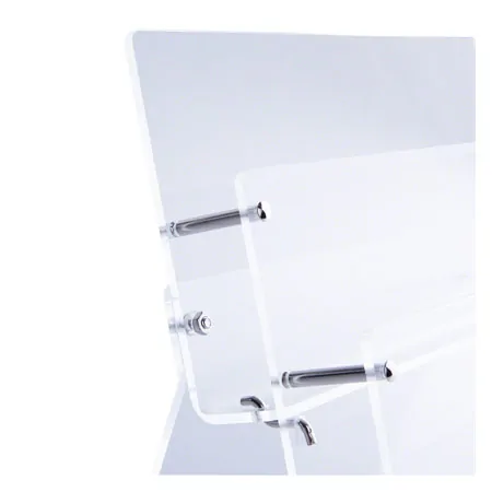 Voucher stand 4-fold made of acrylic glass