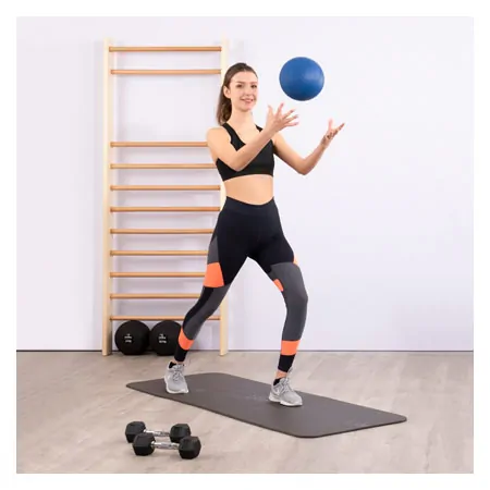 TOGU medicine ball made of Ruton,  21 cm, 0.8 kg, blue