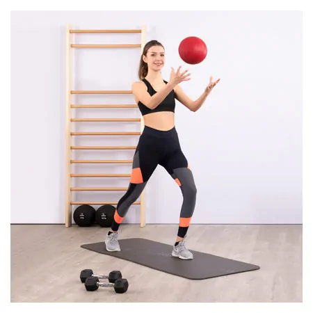 TOGU medicine ball made of Ruton,  21 cm, 1 kg, red