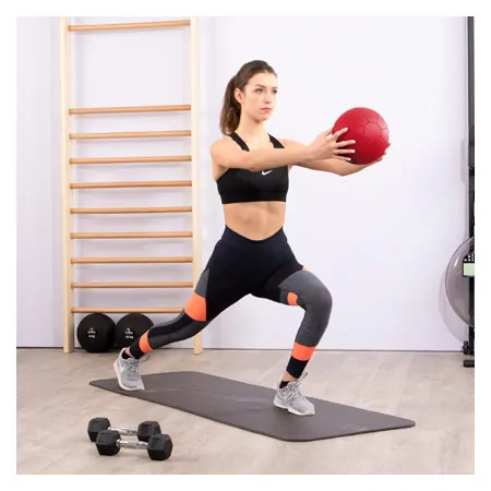 TOGU medicine ball made of Ruton,  21 cm, 1 kg, red