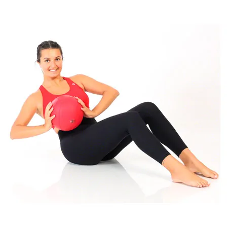 TOGU medicine ball made of Ruton,  21 cm, 1 kg, red