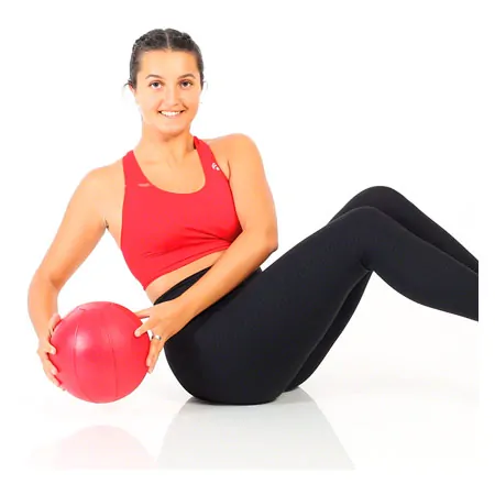 TOGU medicine ball made of Ruton,  21 cm, 1 kg, red