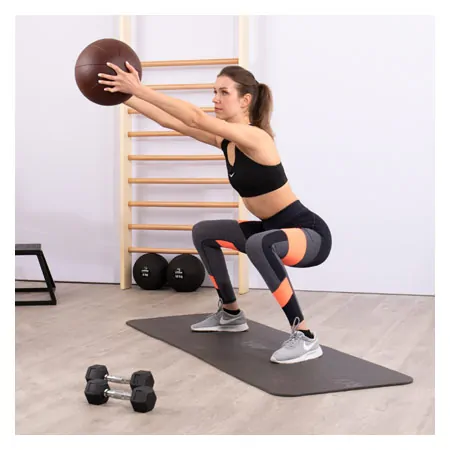 TOGU medicine ball made of Ruton,  28 cm, 2 kg, brown