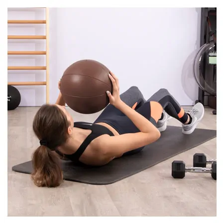 TOGU medicine ball made of Ruton,  28 cm, 2 kg, brown
