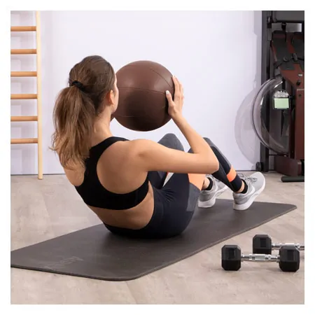 TOGU medicine ball made of Ruton,  28 cm, 2 kg, brown