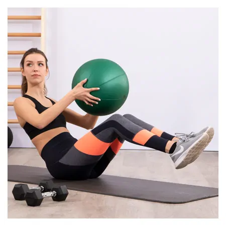 TOGU medicine ball made of Ruton,  34 cm, 4 kg, green