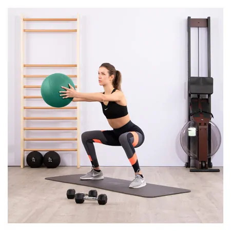 TOGU medicine ball made of Ruton,  34 cm, 4 kg, green